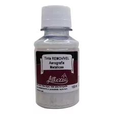 Tinta Aerógrafo Removível 8 X 100ml Prata ( Frete Grátis )