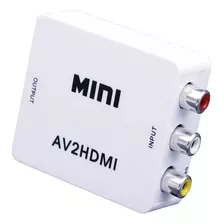 Adaptador Conversor Rca Av A Hdmi Full Hd + Audio 1080p