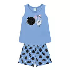 Pijama Kyly Infantil Juvenil Feminino Verão Regata 4 A 16