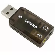 Adaptador Audio Usb 3d Virtual 5.1 Tarjeta Sonido Externa