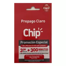 Chip Prepago Claro 3 Gb + 300 Min - Pack 50 Unidades
