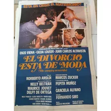 Afiche De Cine Original 1501-el Divorcio Esta' De Moda-