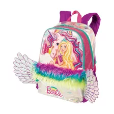 Mochila Escolar Feminina Barbie Dreamtopia Sestini Cor Violeta