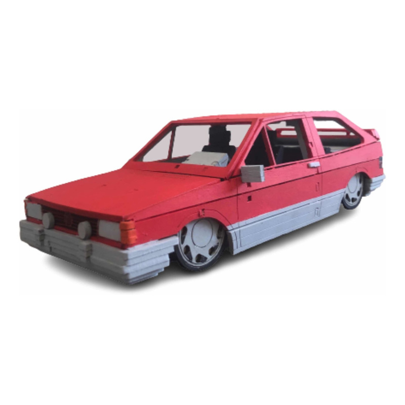 Miniatura Volkswagen gol bx 1981 personalizado rebaixado e com