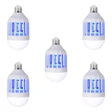 Foco Led Mata Mosquitos Insectos Lampara Repelente 5 Piezas