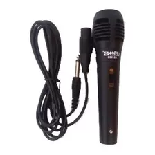 Microfone Profissional Le-905 Cabo P10 De Mão Com Fio 2,5 M Cor Preto