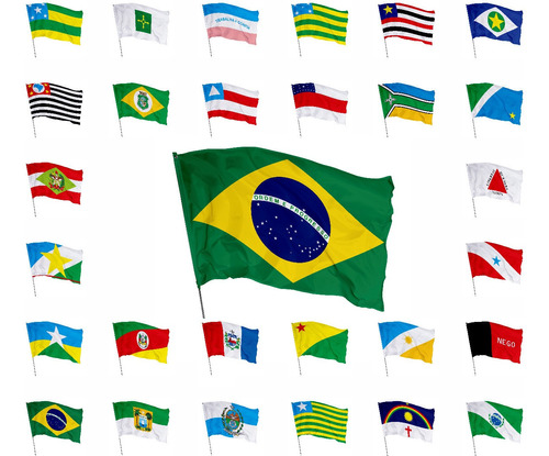 Bandeira Estados Brasileiros 1,50m X 1,0m