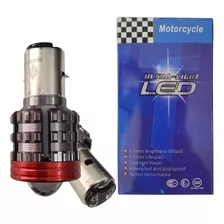 Foco Faro Led Media Vuelta Moto Luz Blanca Y Ambar