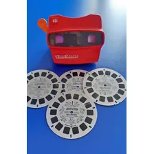 Set Viewmaster + 4 Discos Plaza Sesamo