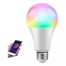 Lâmpada Smart Bulbo Led Wi-fi Inteligente Rgb C/ Ritmo Dubai Cor Da Luz Rgb