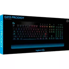 Teclado Logitech G213 Prodigy Rgb Gaming Color Del Teclado Negro Idioma Inglés Us