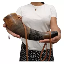 Shofar Ceremonial De-bufalo- 34.5cm-350gr Kosher (#411)