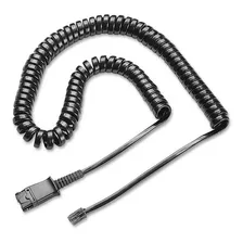 Cable De Auriculares En Espiral Qd (conector U10p) 26716-01 Plantronics