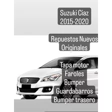 Bumper, Faroles, Guardabarro, Tapa Motor Suzuki Ciaz 2015-21