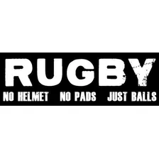 Rugby Sin Casco - No Pads - Sólo Bolas Etiqueta De Parachoqu