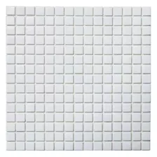 Mosaico Vidrio Blanco-01 Piscina 2x2 Caja = 2.14mts²