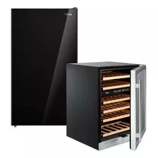 Refrigerador Frigobar Teka Rsr 10520 Gbk 72 W + Cava Vinos