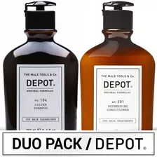 Duo Pack Depot Shampoo No.104 Silver Y Acondicionador No.201