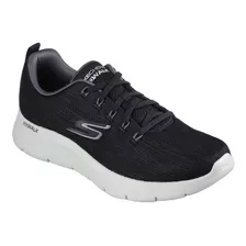 Tenis Skechers Go Walk Flex Quota Negro Hombre Deportivo