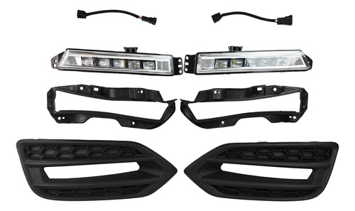 For 2019 2020 2021 Honda Hr-v Hrv Bumper Led Chrome Fog  Rrx Foto 3