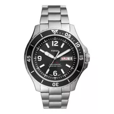 Relógio Masculino Fossil Fb-02 Prata Original 2 Ano