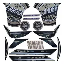 Kit Jogo Faixa Adesivo Lander 250 2021 2022 Moto Bege