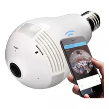 Câmera Lâmpada Ip Wifi Visão 360 C/ Microfone