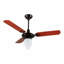 Ventilador Teto 3pás Prto Pás Mogno 127v(1019) Ou 220v(1020)