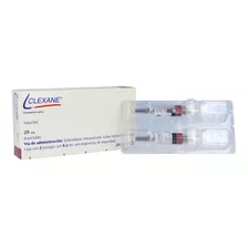 Clexane 20 Mg Solución Caja Con 2 Jeringas Con 0.2 Ml - Rx