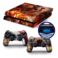 Skin Playstation 4 Ps4 Fat Adesivo God Of War 3 Remastered