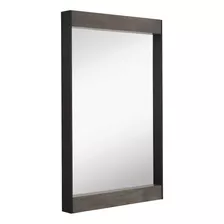 Hamilton Hills Espejo Rectangular Moderno Metal Negro 24 X