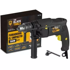 Furadeira De Impacto Profissional 1/2 Pol 13mm 750w 220v Tbf750 The Black Tools