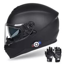 Casco Para Moto Freedconn Bm12 Dot Fu Talla Xl Color Negro