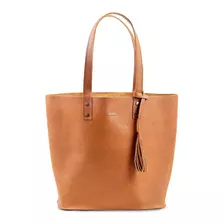 Bolsa Petite Napa - Bolsa De Piel Para Dama - Bolsa Tote Color Café Claro