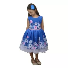 Vestido Infantil Princesa Estampa Vários Modelos Promoção