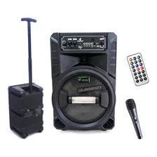 Caixa De Som Portátil 120w Rms Qualidade Amplificada Karaoke