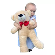 Urso De Pelúcia Teddy Grande Com Laço 50cm - Varias Cores 