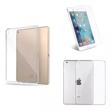 Estuche Silicona Para iPad 10.2 + Vidrio 8/9na Generacion