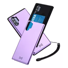 Funda Para Samsung Galaxy Note 10 Plus - Lavanda/tarjetero