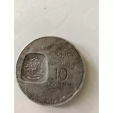 Moneda 10 Bolívares De Plata Año 1973