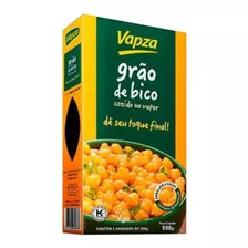 Grão De Bico Cozido No Vapor Vapza 500gr - Kit Com 2