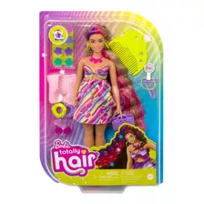 Barbie Muñeca Modelo Vestido De Flores Totally Hair