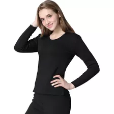 Kit Segunda Pele Feminina Térmica Preto Peluciada Inverno