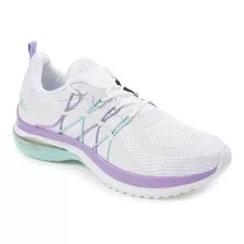 Tênis Esportivo Feminino Adrun Soft Gel 9604f-1229 Branco