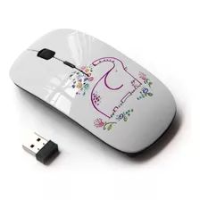 Mouse Koolmouse Inalambrico/elefante Con Flores