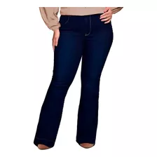 Calça Flare Jeans, Feminina, Plus Size, Até 58- Cambos Jeans