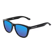 Anteojos De Sol Polarizados Hawkers Lifestyle One Raw One Size, Diseño Polarized Diamond Sky Con Marco De Nailon Tr90 Color Negro Brillante, Lente Azul De Bio Tac Clásica, Varilla Negra Brillante De N