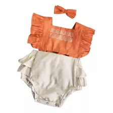 Romper Infantil Moana Laço Temático Fantasia Smash Tha Cake