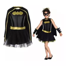 Disfraz Batwomen Batgirl Batman Para Niñas Con Accesorios