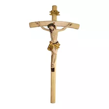 Crucifixo De Mesa 75 Cm De Altura Em Resina Importado Lindo